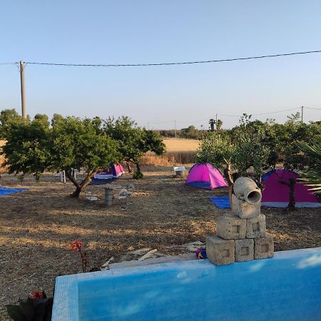 Aree Tende Presso La Casa In Campagna Di Ottavia Hotell Alezio Exteriör bild